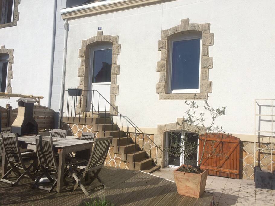 Terrasse aménagée plein sud