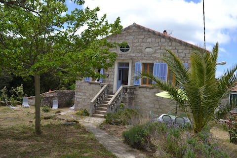 House and garden in a Corsican village (Tirolo)