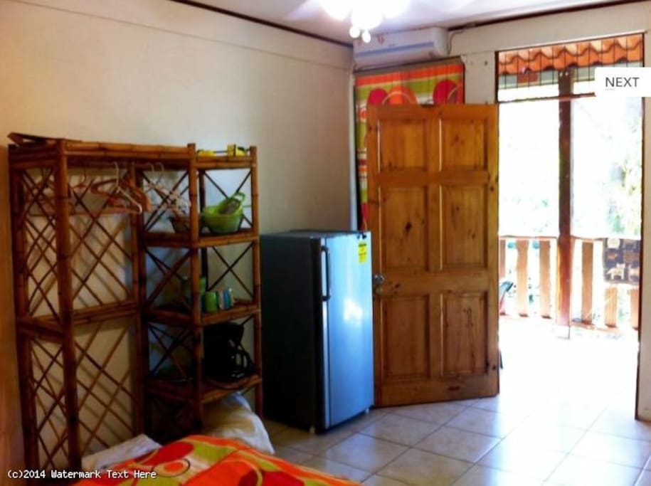 bedroom to porch