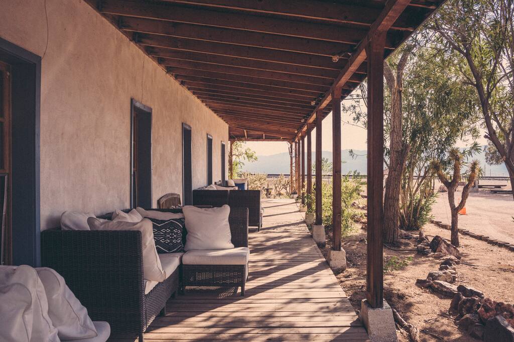 Side porch of Hotel California