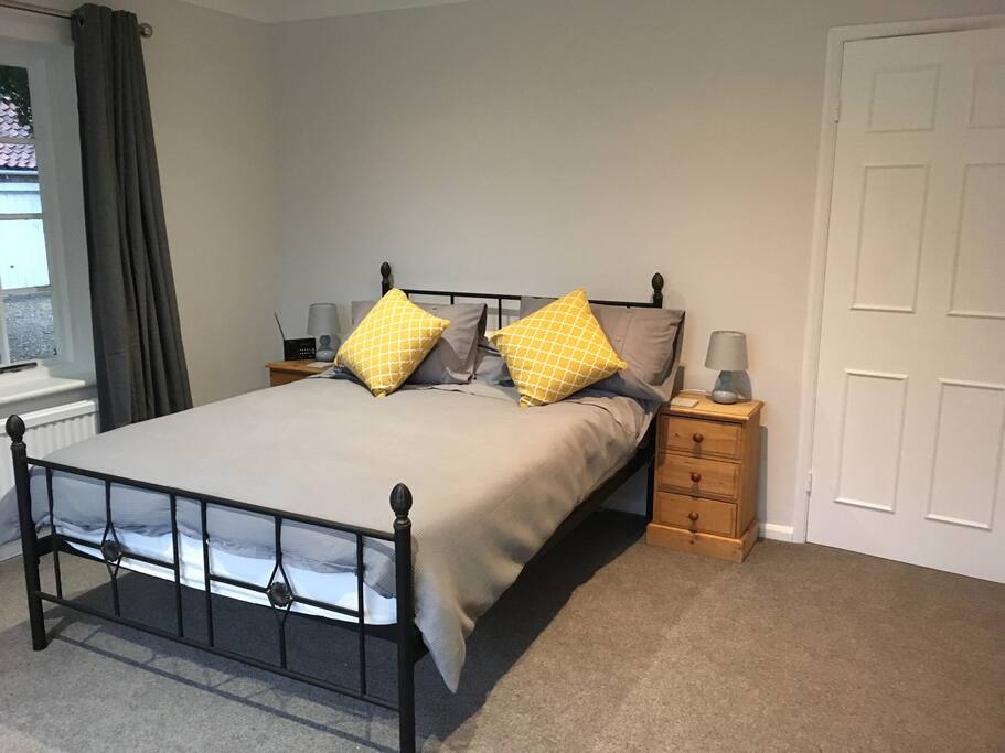 Comfy double bed.