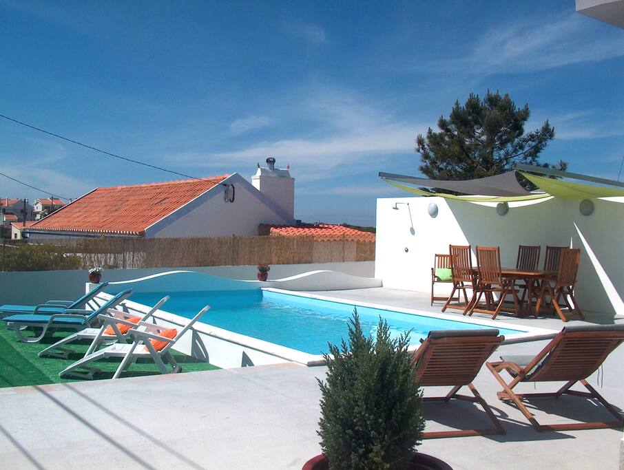Terrace and pool