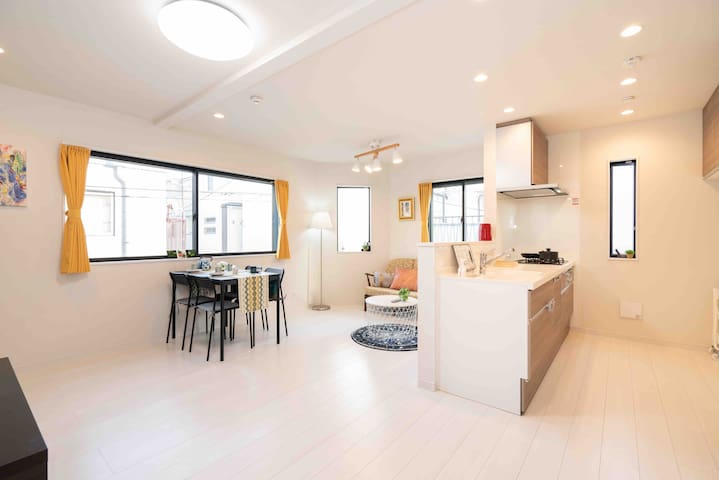 D墨田区民宿.晴空塔.浅草寺商圈.独棟别墅.直达机场、涩谷。新房源.小型停车位。