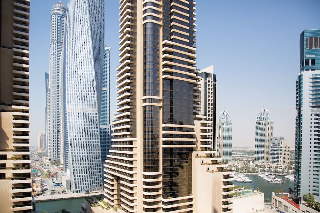 Your view of iconic towers in Marina!