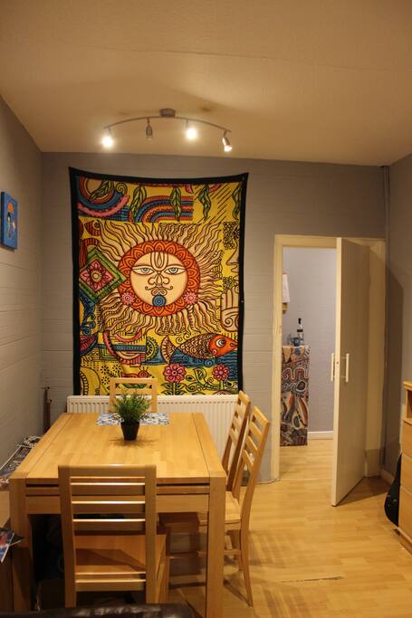 Reversed view of the room