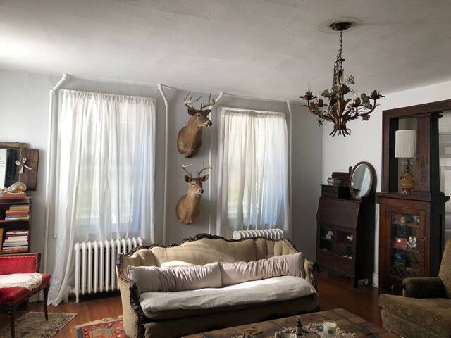 Eclectic, Bright 1850s Home in Catskill Village