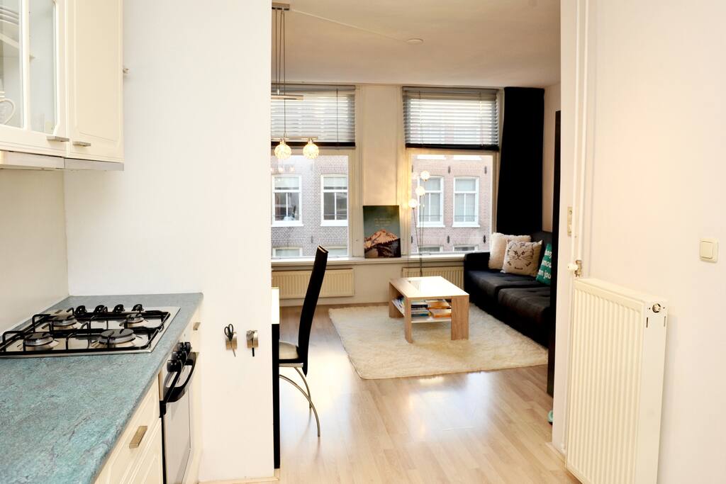 Nice livingroom with open kitchen