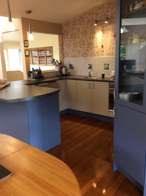 The kitchen is fully equipped with modern appliances and all utensils etc.