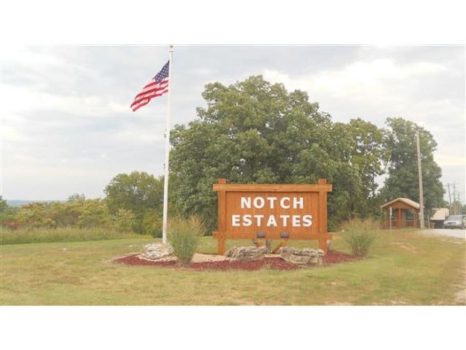 Entrance to property at Notch