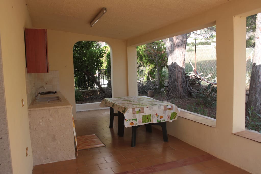 Spazio esterno e cucina