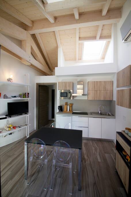 Kitchen and dining area