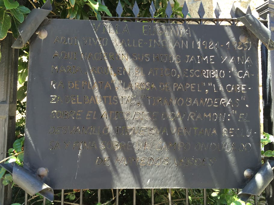 Placa del jardín