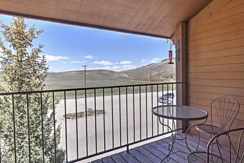 Take in the fresh air and outdoor views from the private balcony.
