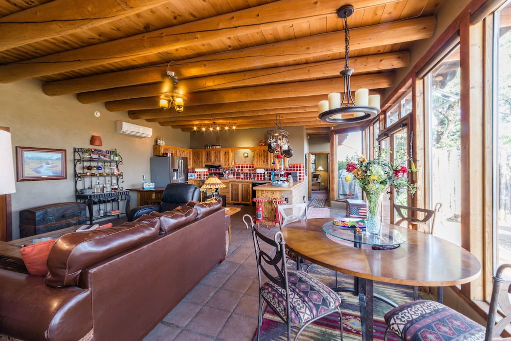 Very open dining/living area for entertaining; including well appointed bar for aspiring mixologists.