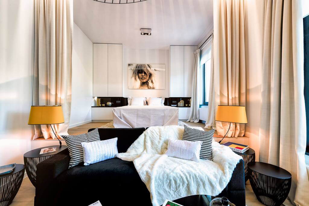 Living Room with High-Quality Sofabed