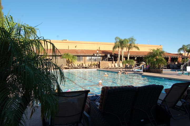 Newer park model in 5-star 55+ Mesa Regal Resort.