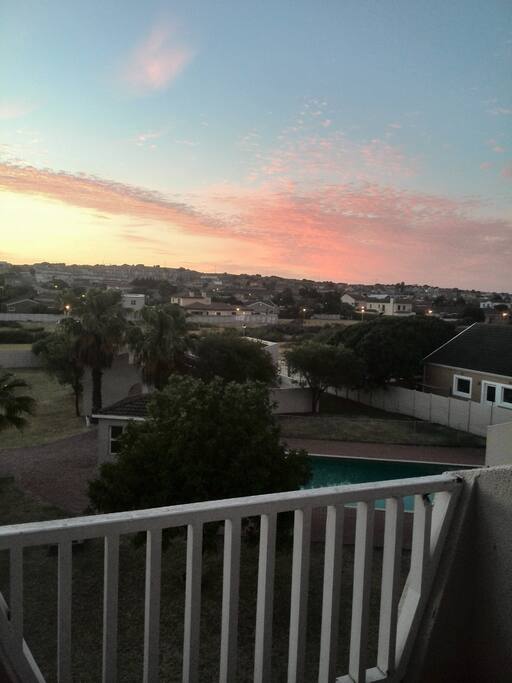 Sunset from the balcony