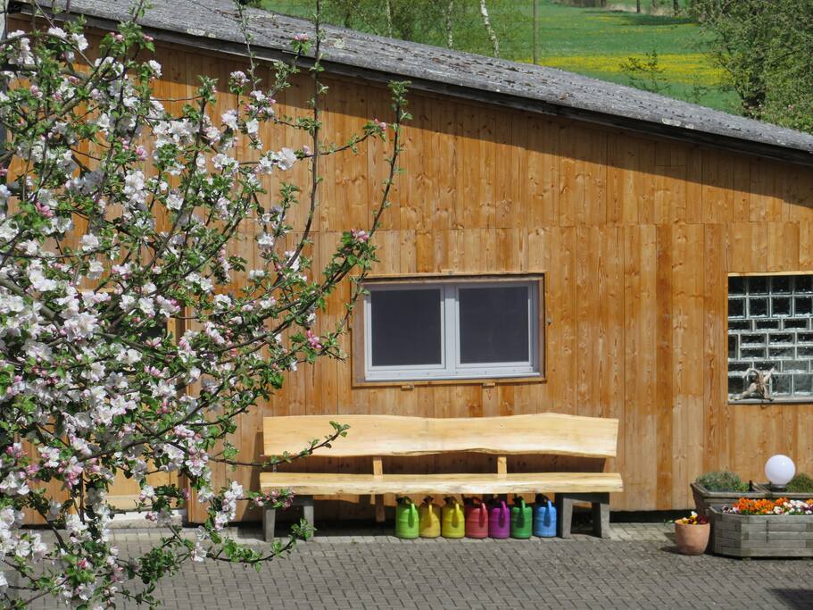 Blick auf den Hof