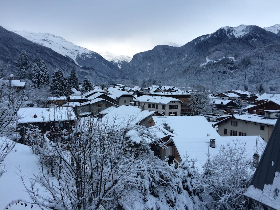 Actual view of Samoens from property