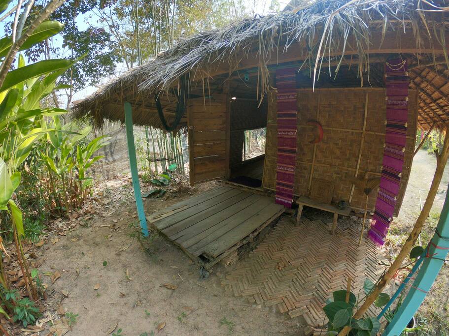 Enjoy the small patio with hammock
