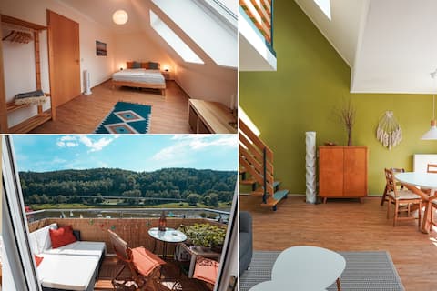 Enjoy the view: Duplex apartment on the Elbe