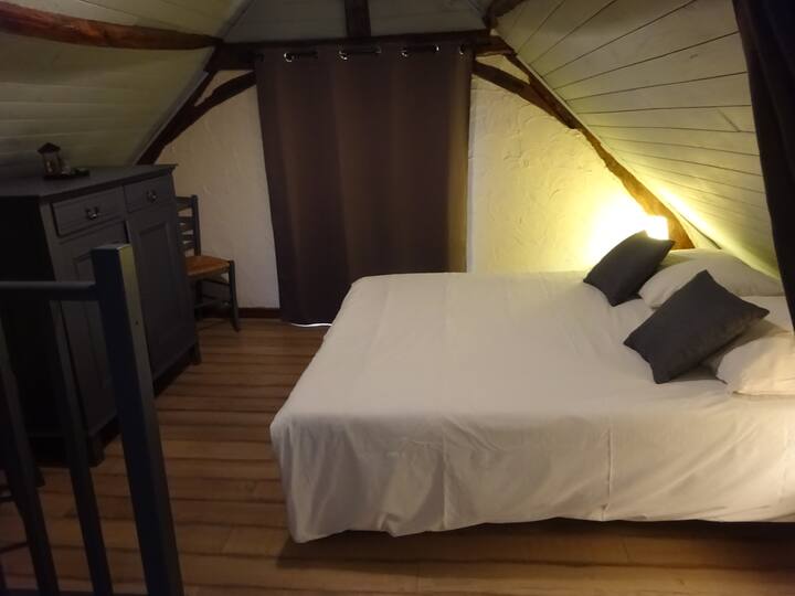 Habitación "Padres" con una cama doble (160 cm).