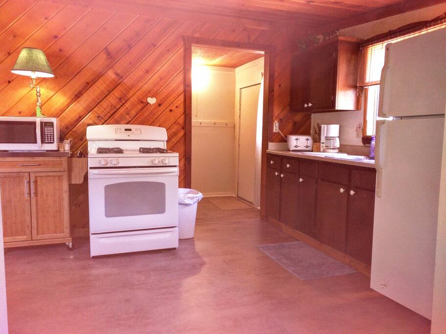 Kitchen equipped for light housekeeping