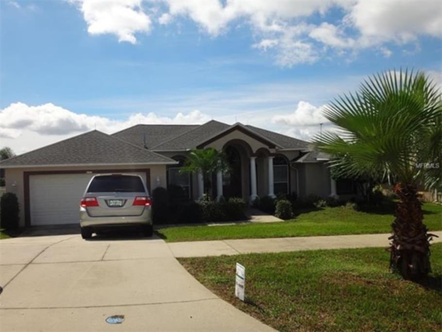 front of the house