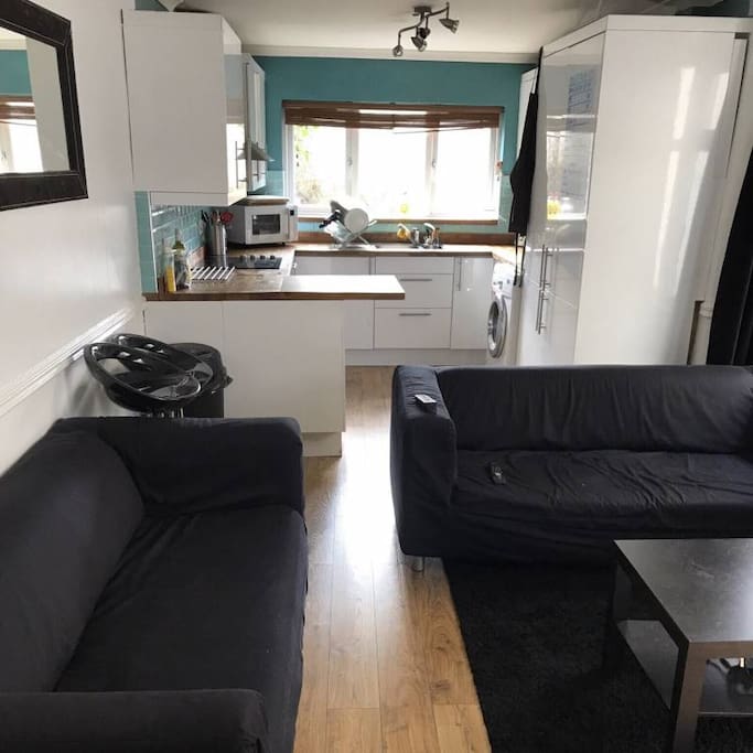 Kitchen and integrated lounge