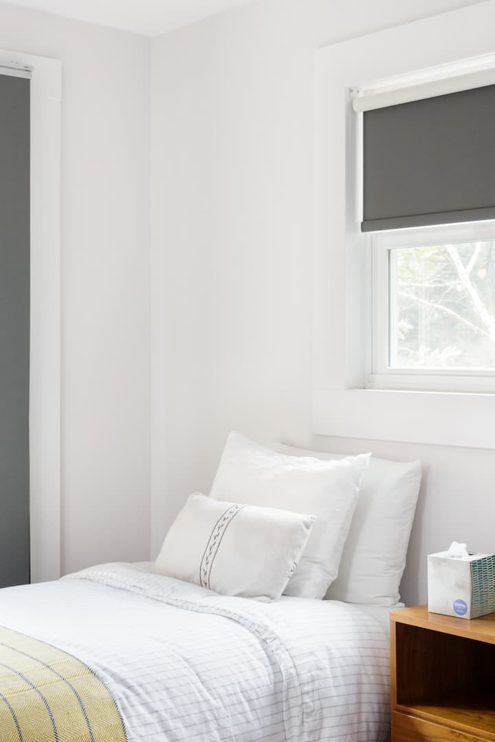 This room is perfect for two guests or it can be transform into a King size bed for a couple. Just let us know 2 weeks in advance