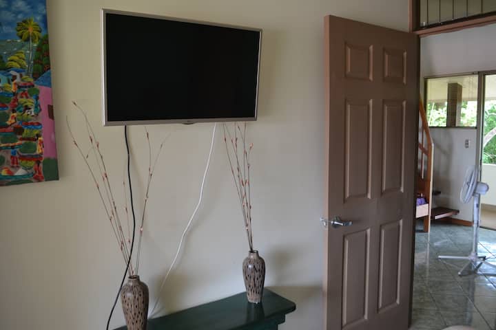 TV no quarto principal - Cabo HDMI necessário para conectar o computador e assistir TV baixada. Sem cabo