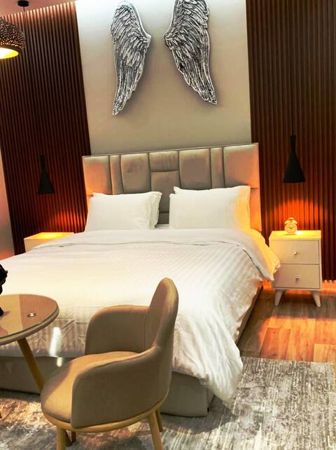 Luxury hotel apartment with smart entrance