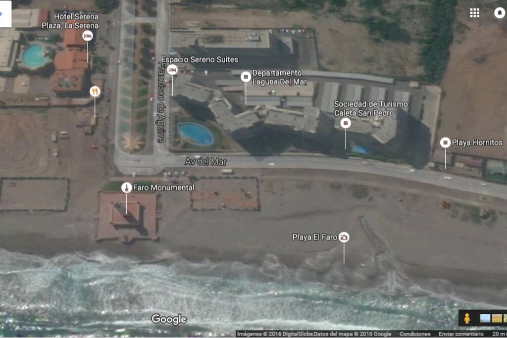 EL CONDOMINIO SE ENCUENTRA FRENTE AL FARO MONUMENTAL DE LA SERENA