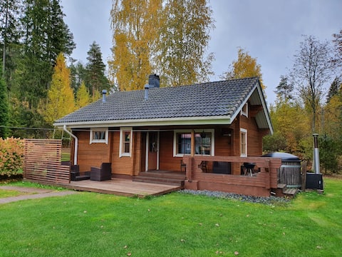 Peaceful log cabin in the country