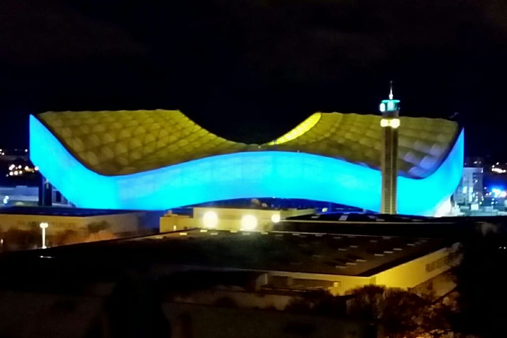 Vue sur le stade velodrome de la terrasse