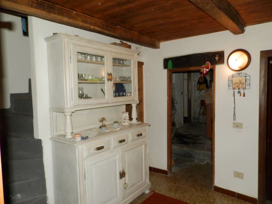 The entrance of the house.