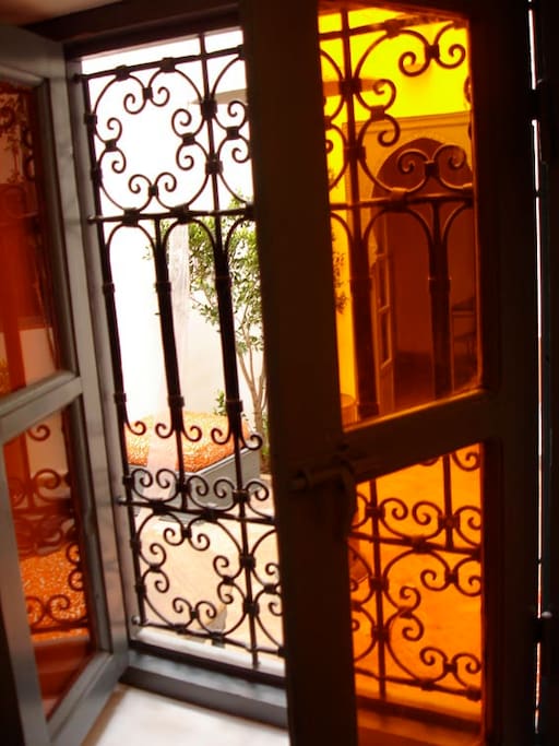window on patio