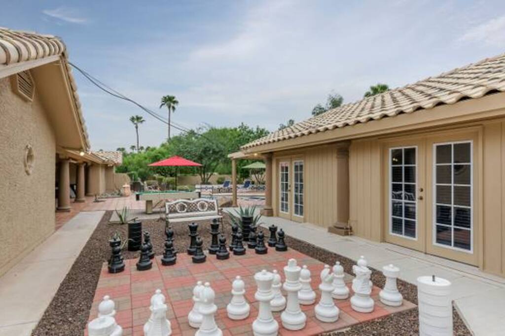 10 ft Chess and Checker Board.