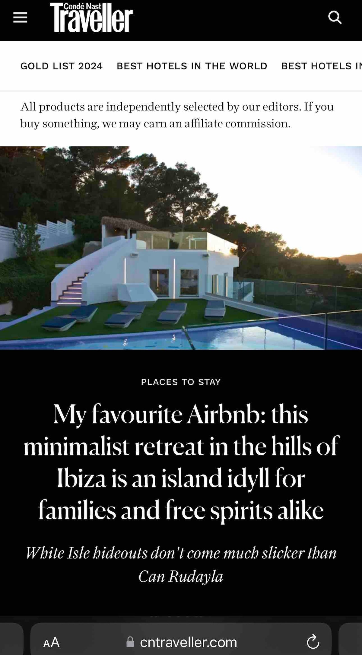 Can Rudayla - Featured in CN Traveller & H Bazaar 2