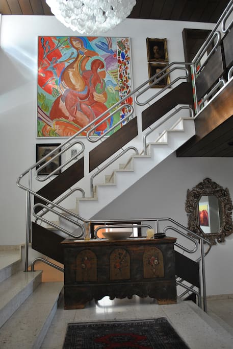 Aufgang ins Gästeappartement