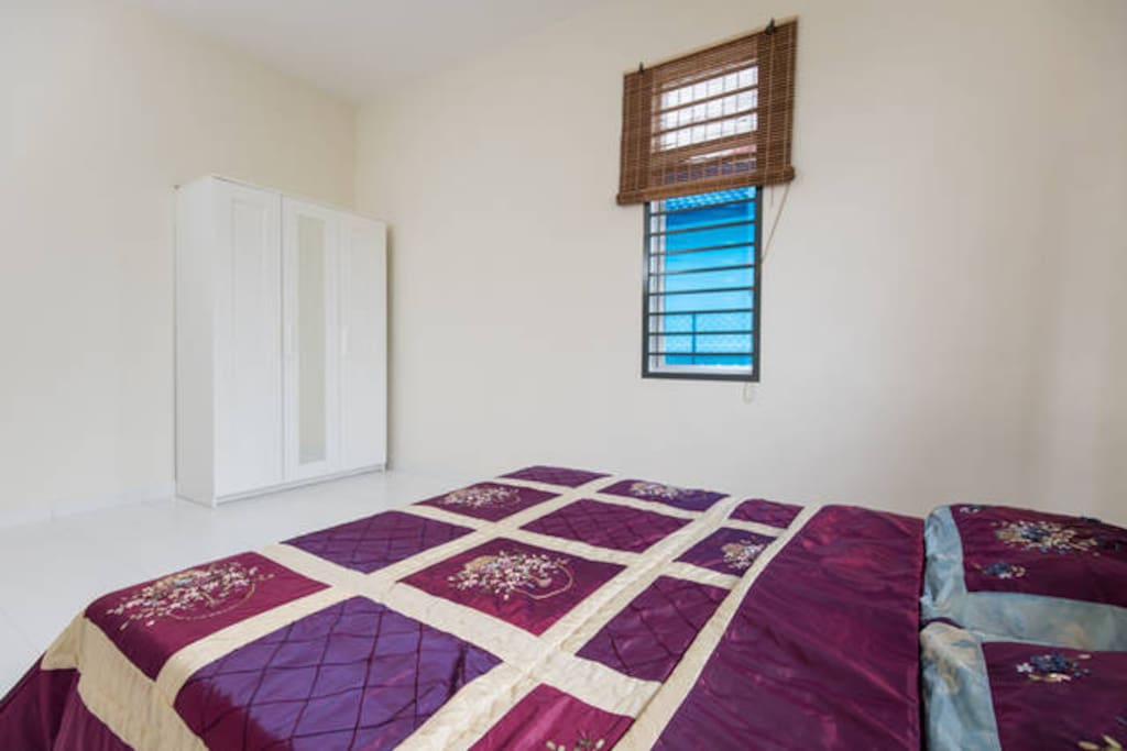 Wardrobe in the room.