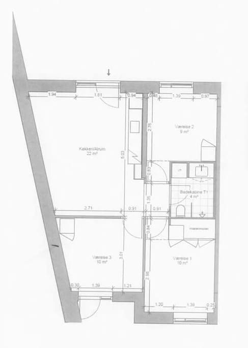 'værelse 3' on the floor plan