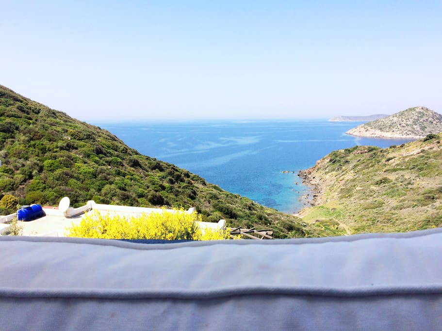 Terrace-
Aegean sea view