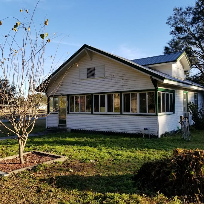 Front view of my home. Equestrian Center off to the left.