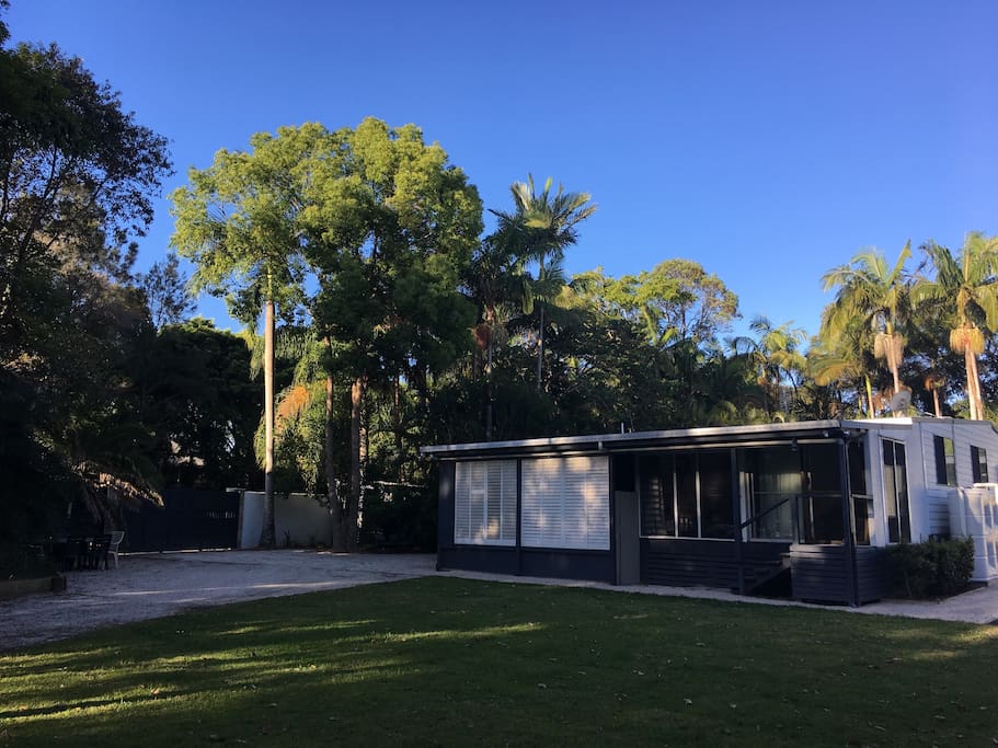 The front lawn