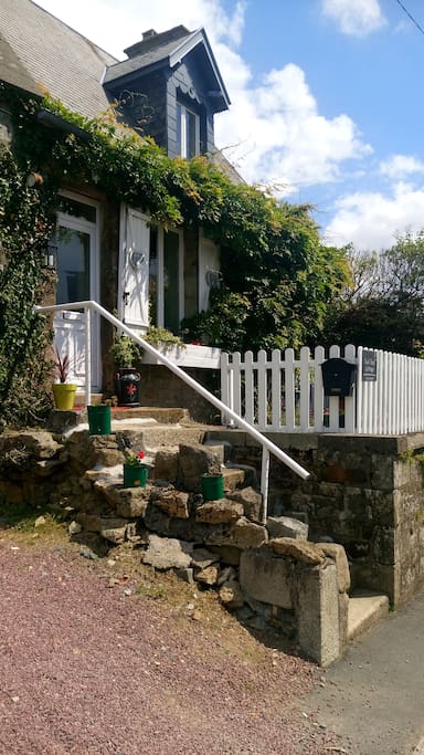 Front of the cottage