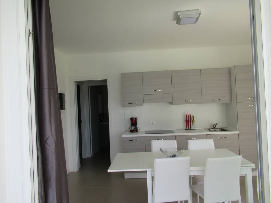 Living room with kitchen
