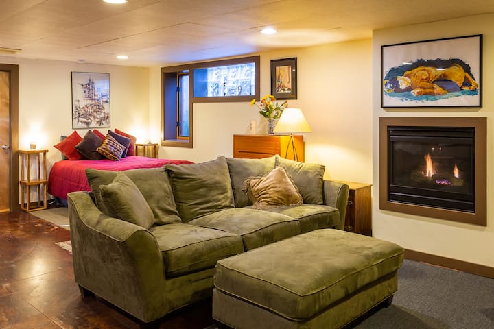 Apartamento estudio w/chimenea de gas - Airbnb