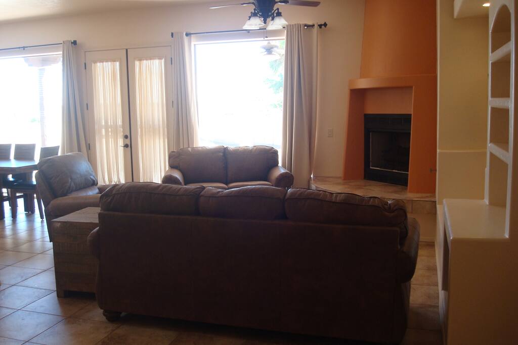Spacious and comfy seating.