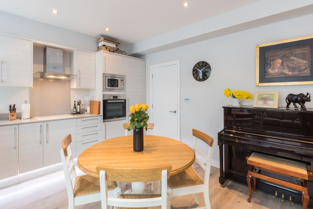 Dining Table and Kitchen